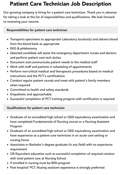 Patient Care Technician Careers .